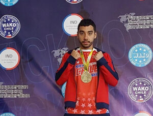 Javier Salinas conquistou a medalha de ouro na categoria Light Contact (79 KG). Foto, Javier Salinas.