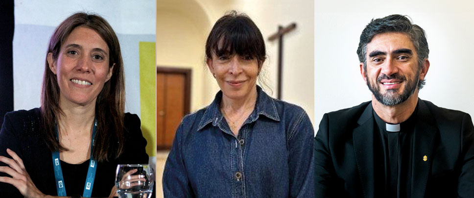 Augustina Rodriguez, Emilce Cuda e Pe. Anderson Antonio Pedroso, S.J: compromisso com a sustentabilidade